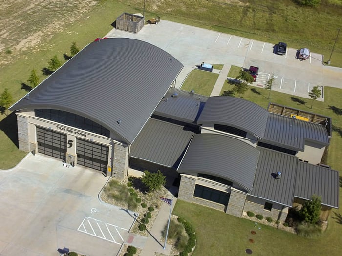 Maxima Standing Seam System on Fire Station